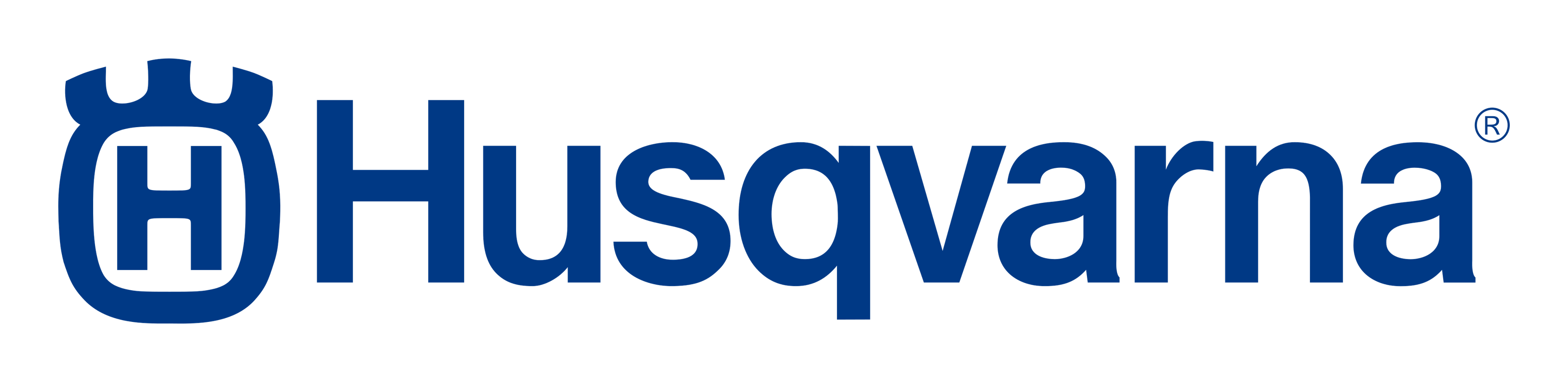 Husqvarna logo on a transparent background