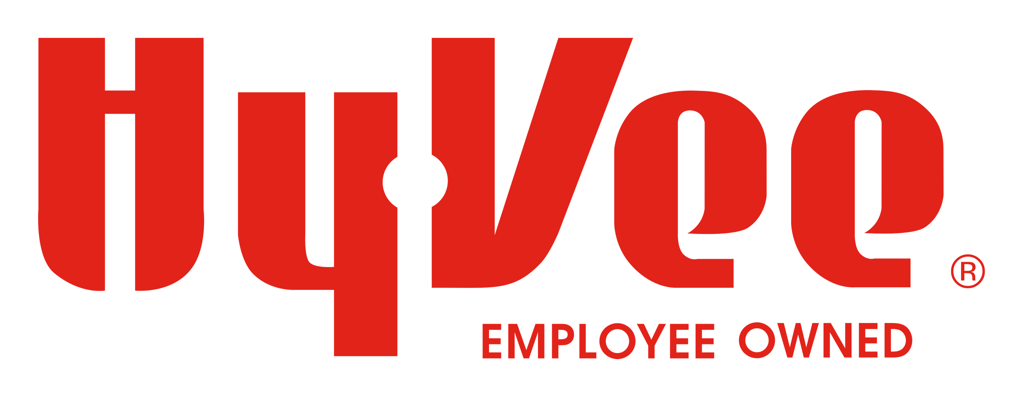 Hy Vee Logo auf transparentem Hintergrund