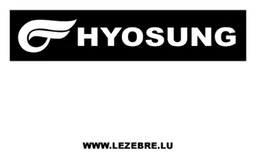 Hyosung logo, black version, on a transparent background