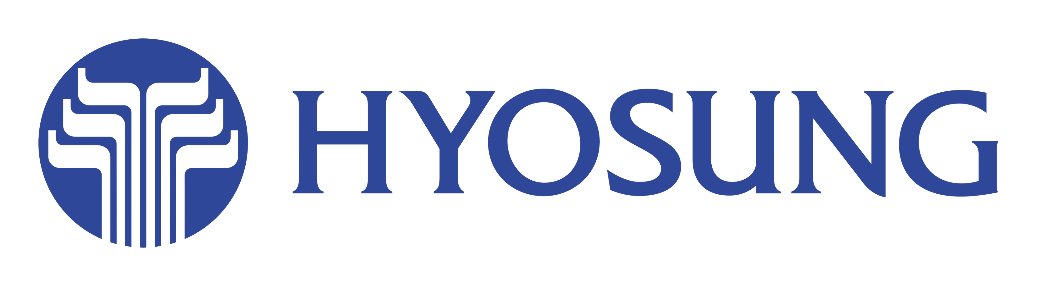 Hyosung logo on a transparent background
