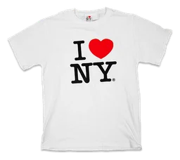 Logo I Love New York, version icône blanc, sur fond transparent