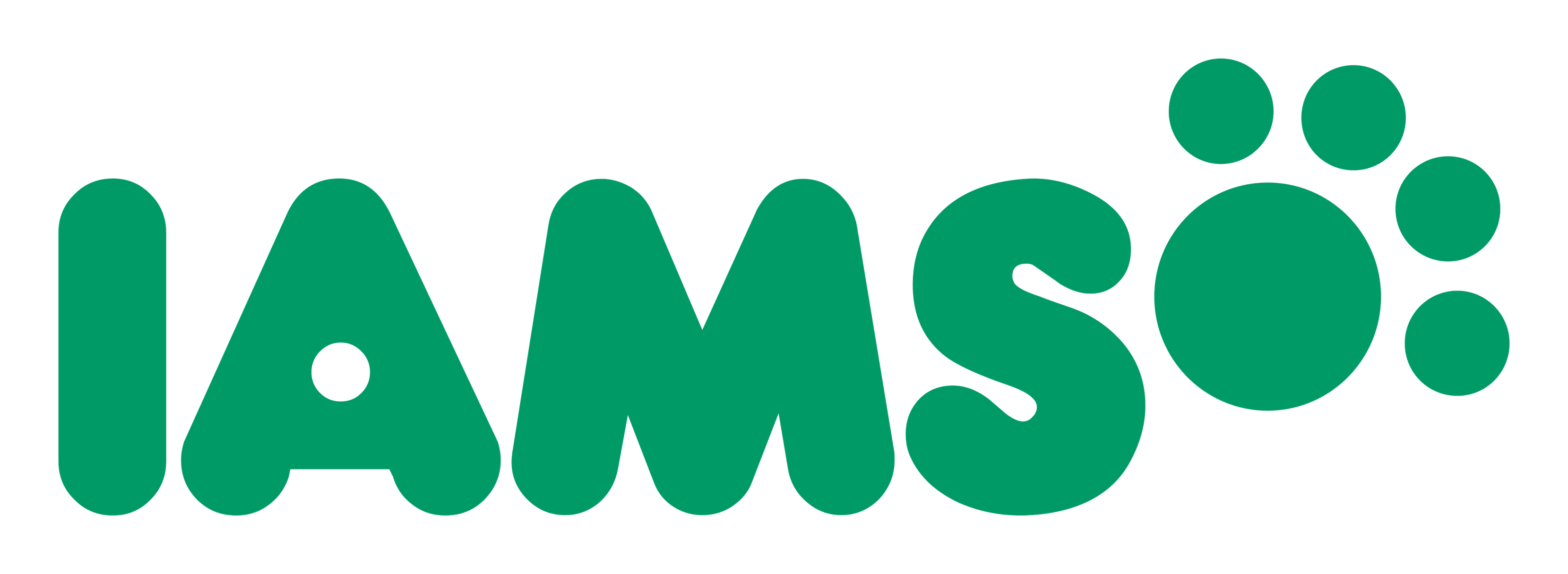 Iams logo on a transparent background