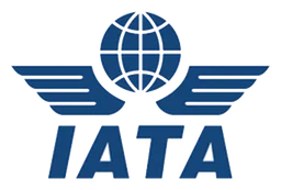 Iata logo, horizontal version, on a transparent background