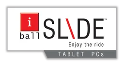 Iball logo, white version, on a transparent background
