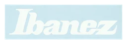 Ibanez logo, white wordmark version, on a transparent background