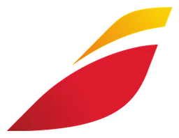 Iberia logo, horizontal version, on a transparent background