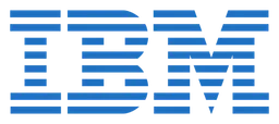 IBM logo, horizontal version, on a transparent background