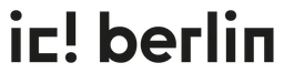 Ic Berlin logo, black wordmark version, on a transparent background