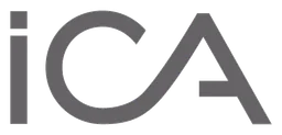 Ica logo, monochrome version, on a transparent background