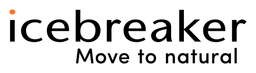 Icebreaker logo, black wordmark version, on a transparent background