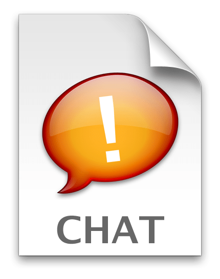 Ichat logo, horizontal version, on a transparent background