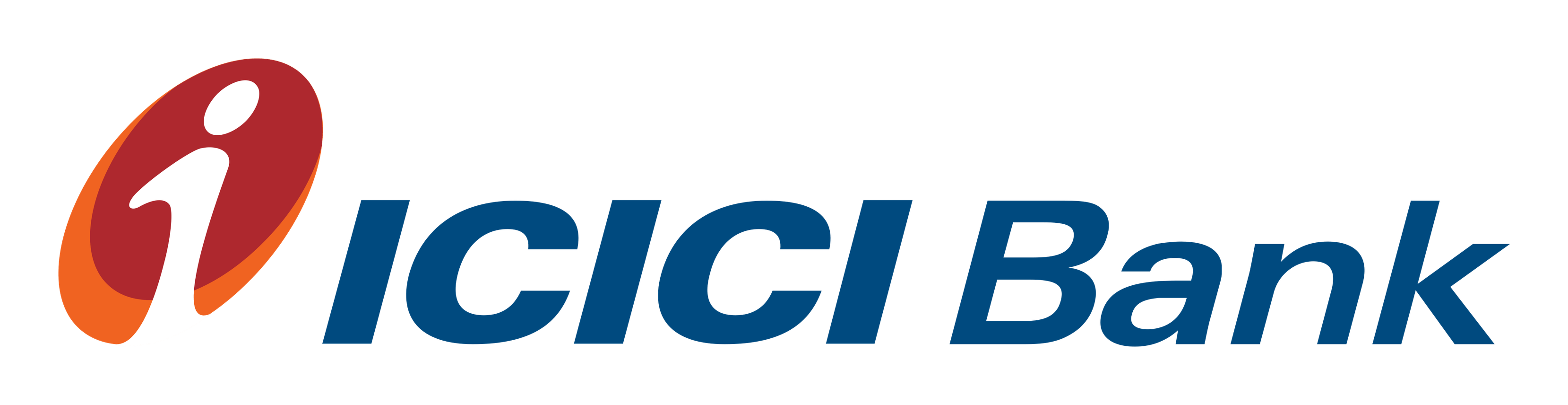 Icici Bank logo on a transparent background