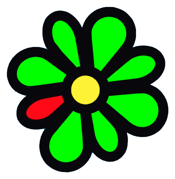 Icq logo, icon version, on a transparent background