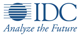 Idc logo, horizontal version, on a transparent background