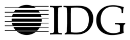 Idg logo, black wordmark version, on a transparent background