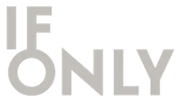 Ifonly logo, white version, on a transparent background