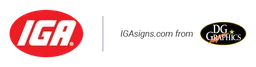 Iga logo, wordmark version, on a transparent background