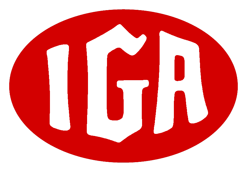 Iga logo on a transparent background