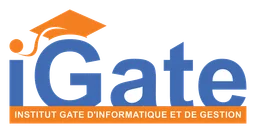 Igate logo, horizontal version, on a transparent background