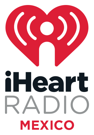 Iheartradio logo, horizontal version, on a transparent background