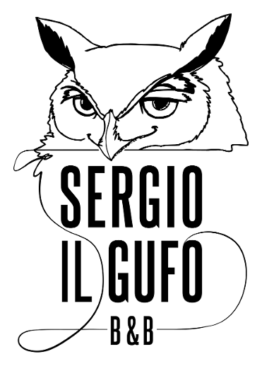 Il Gufo logo, black version, on a transparent background