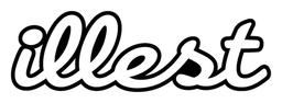 Illest logo, black wordmark version, on a transparent background
