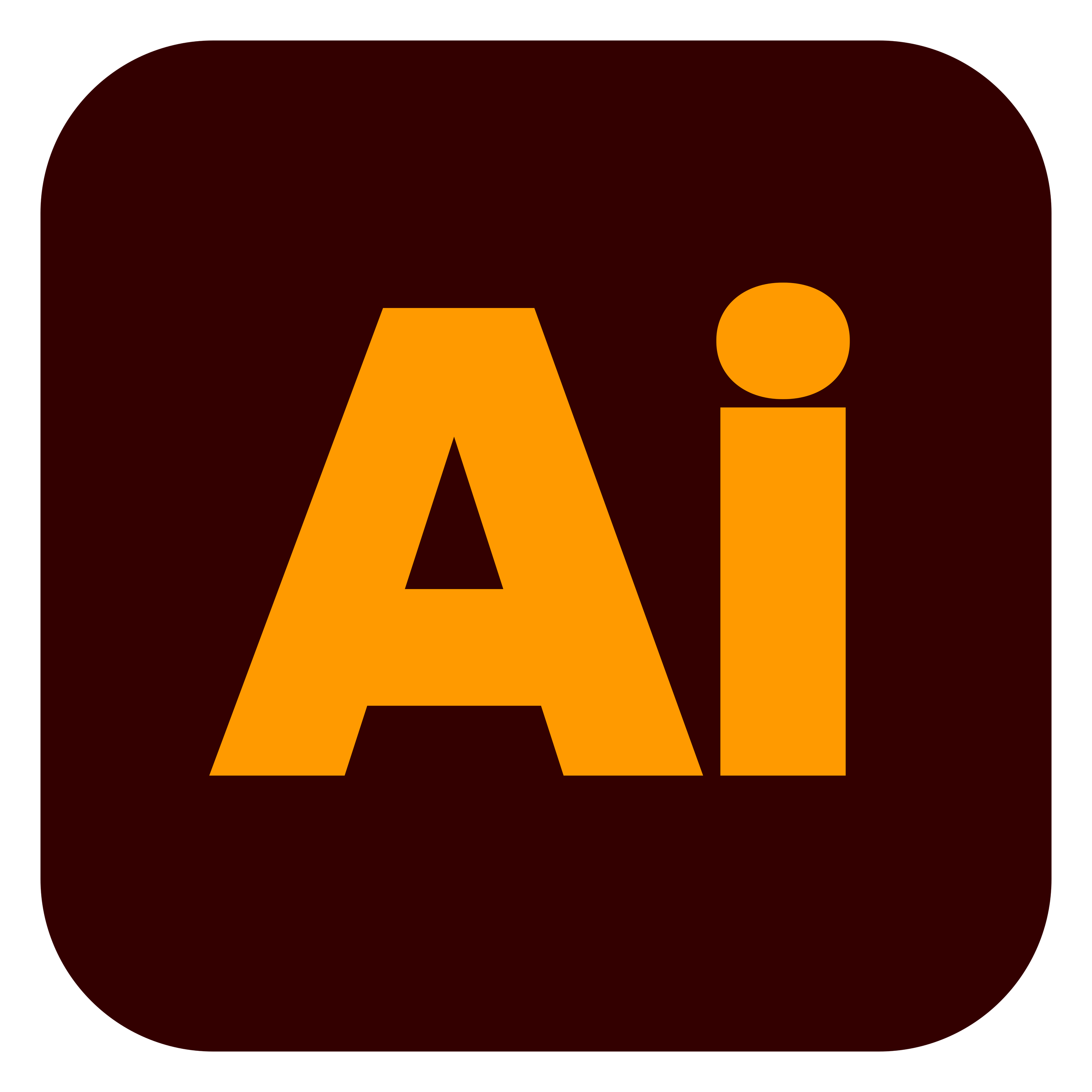 Illustrator logo on a transparent background