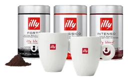 Illy logo, monochrome version, on a transparent background