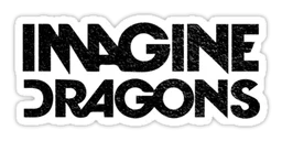Imagine Dragons logo, monochrome version, on a transparent background