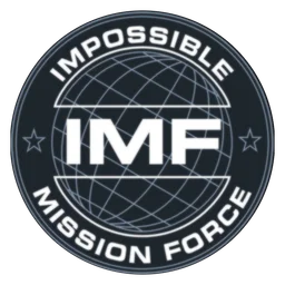 IMF logo, monochrome icon version, on a transparent background