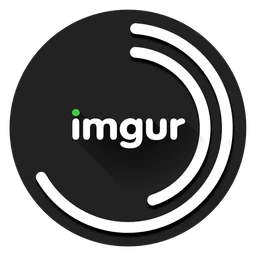 Imgur logo, black icon version, on a transparent background