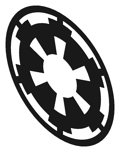 Imperial logo, black version, on a transparent background