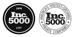 Inc 500 logo, black version, on a transparent background