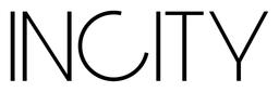 Incity logo, black wordmark version, on a transparent background