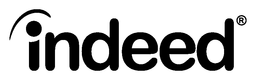 Indeed logo, black wordmark version, on a transparent background