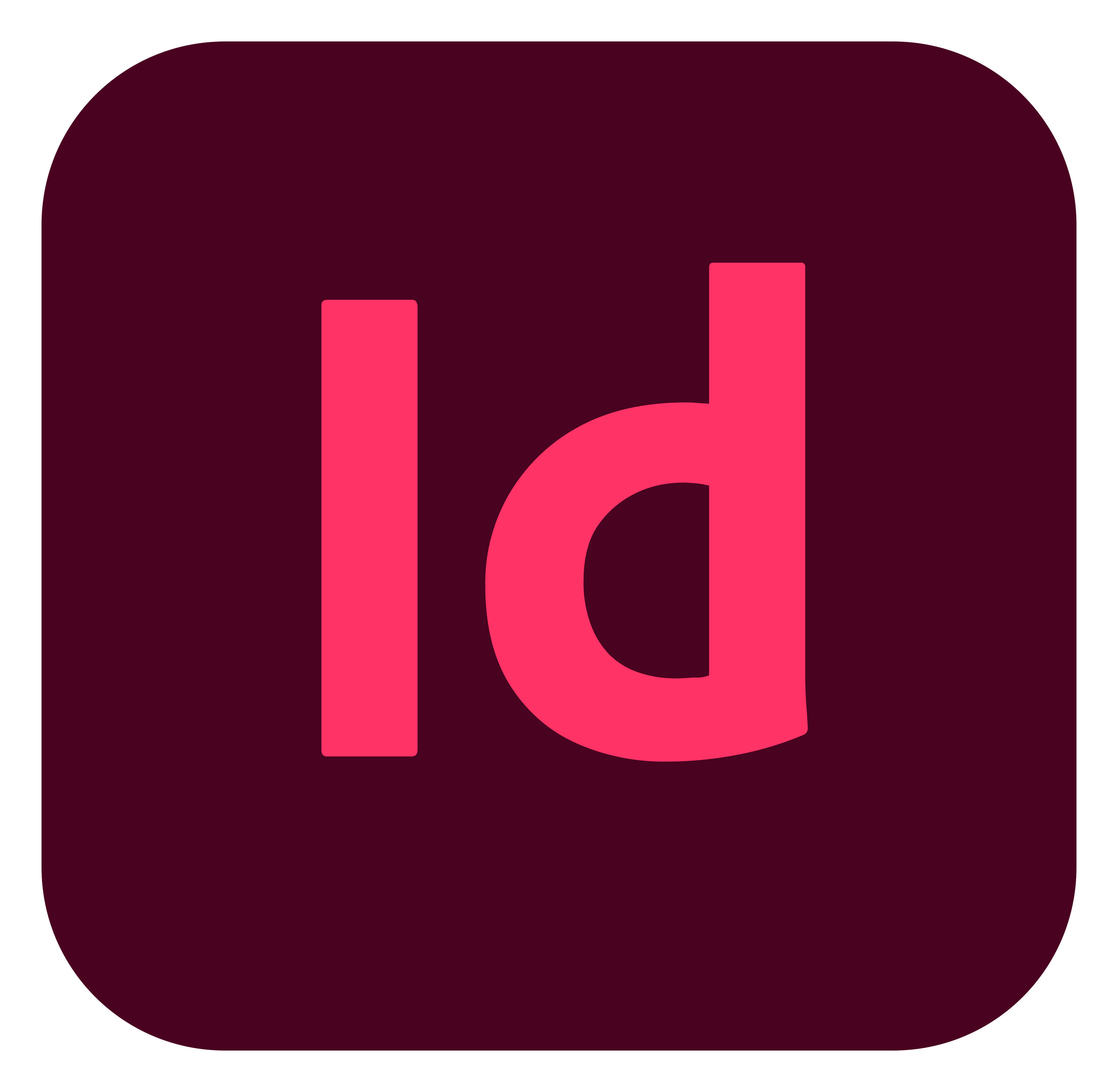 Indesign logo on a transparent background