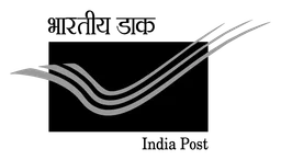 India Post logo, black version, on a transparent background