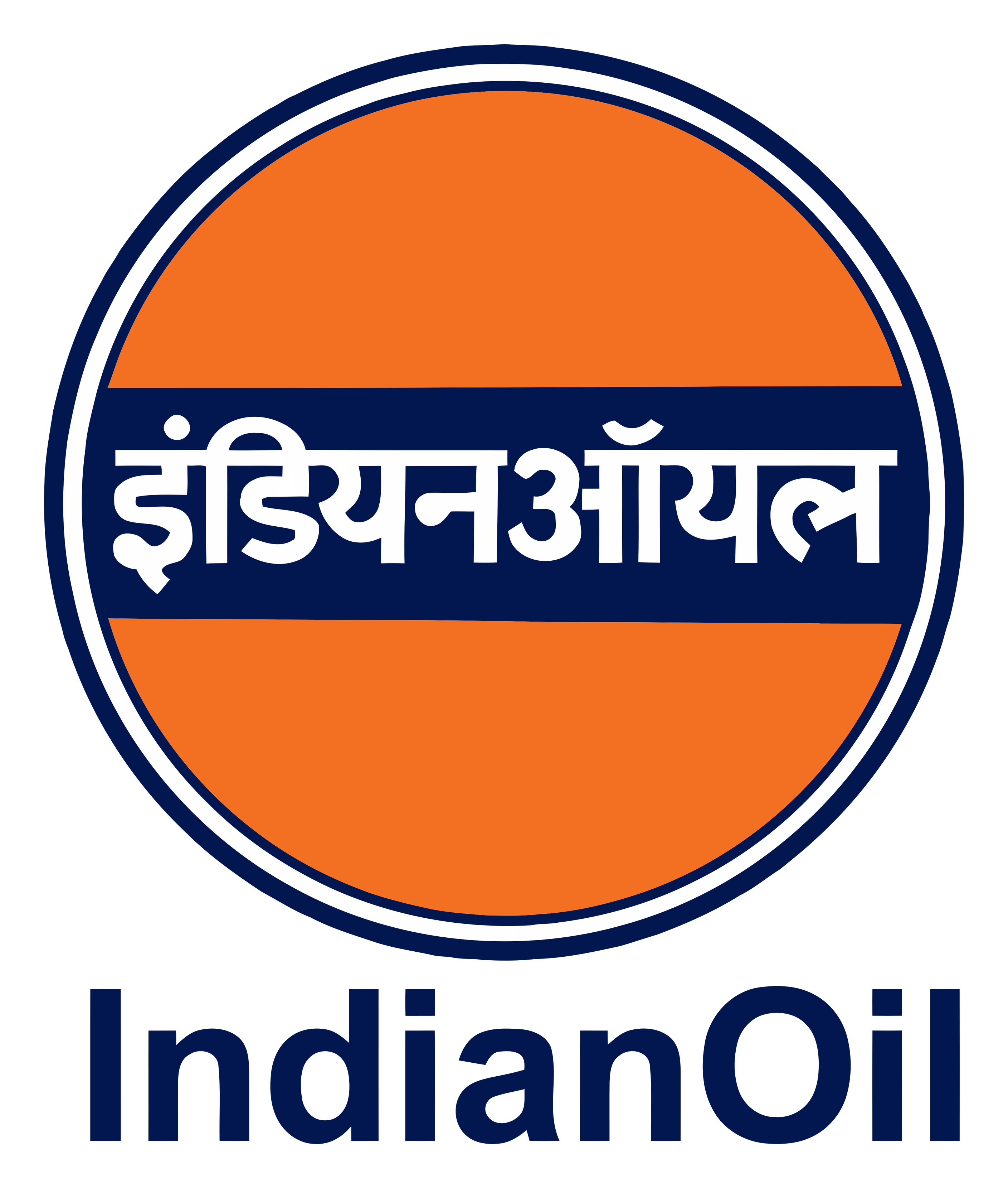 Indian Oil logo on a transparent background