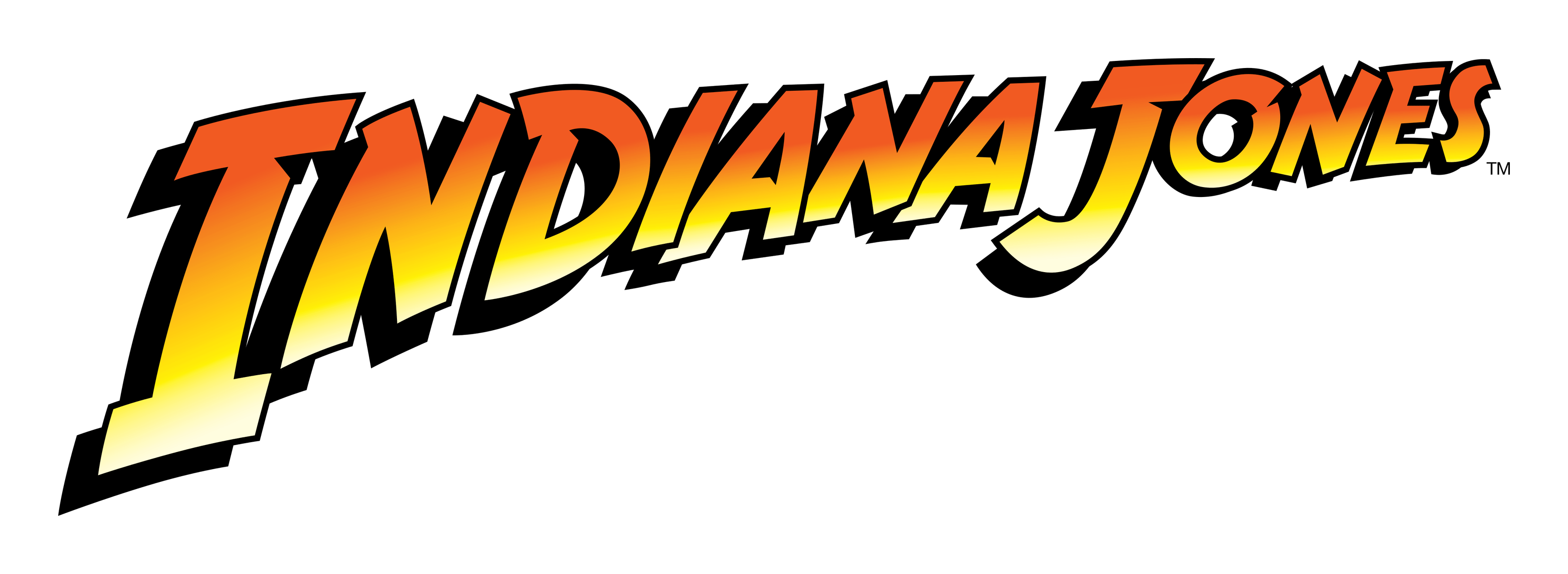 Logo de Indiana Jones sobre fondo transparente