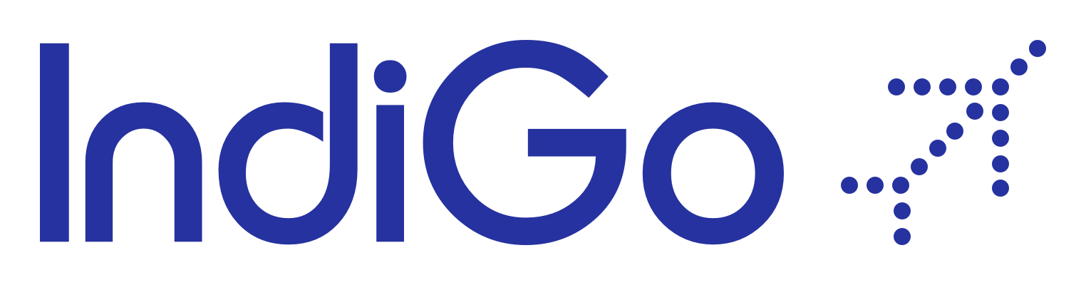 Indigo logo on a transparent background