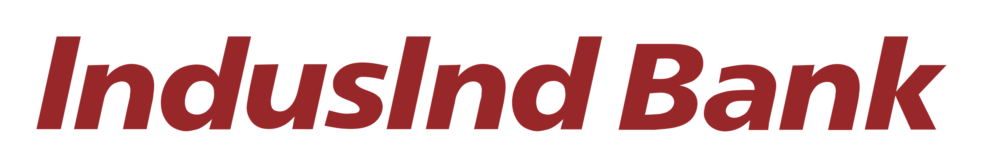 Indusind Bank logo on a transparent background