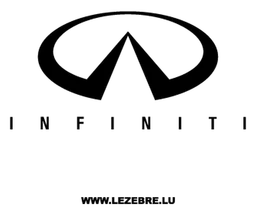 Infiniti logo, black icon version, on a transparent background