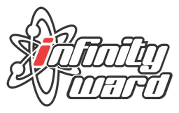 Infinity Ward logo, monochrome version, on a transparent background