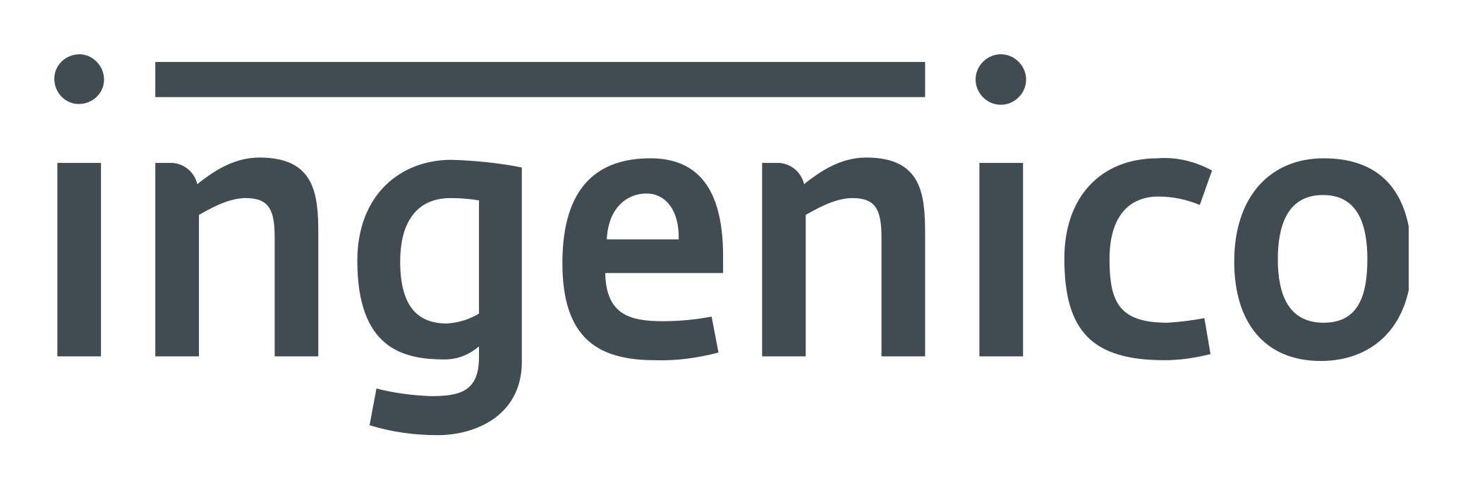 Ingenico logo on a transparent background