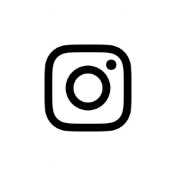 Instagram logo, white icon version, on a transparent background