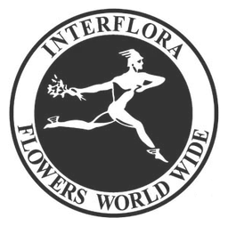 Logo de Interflora, versión icono negro, sobre fondo transparente