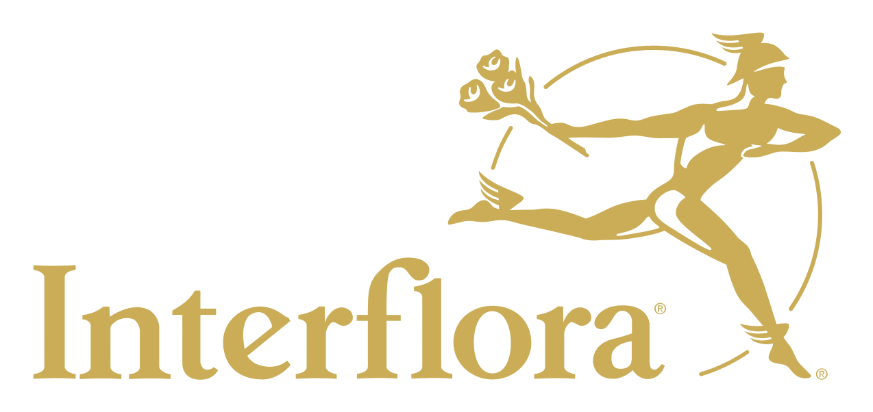 Logo de Interflora sobre fondo transparente