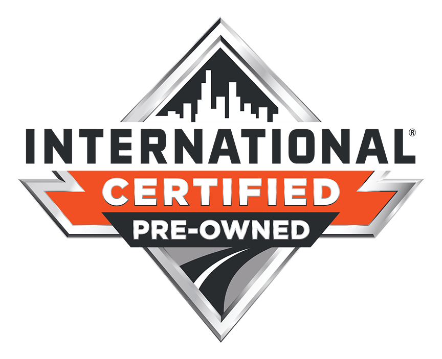 Logo de International Trucks sobre fondo transparente