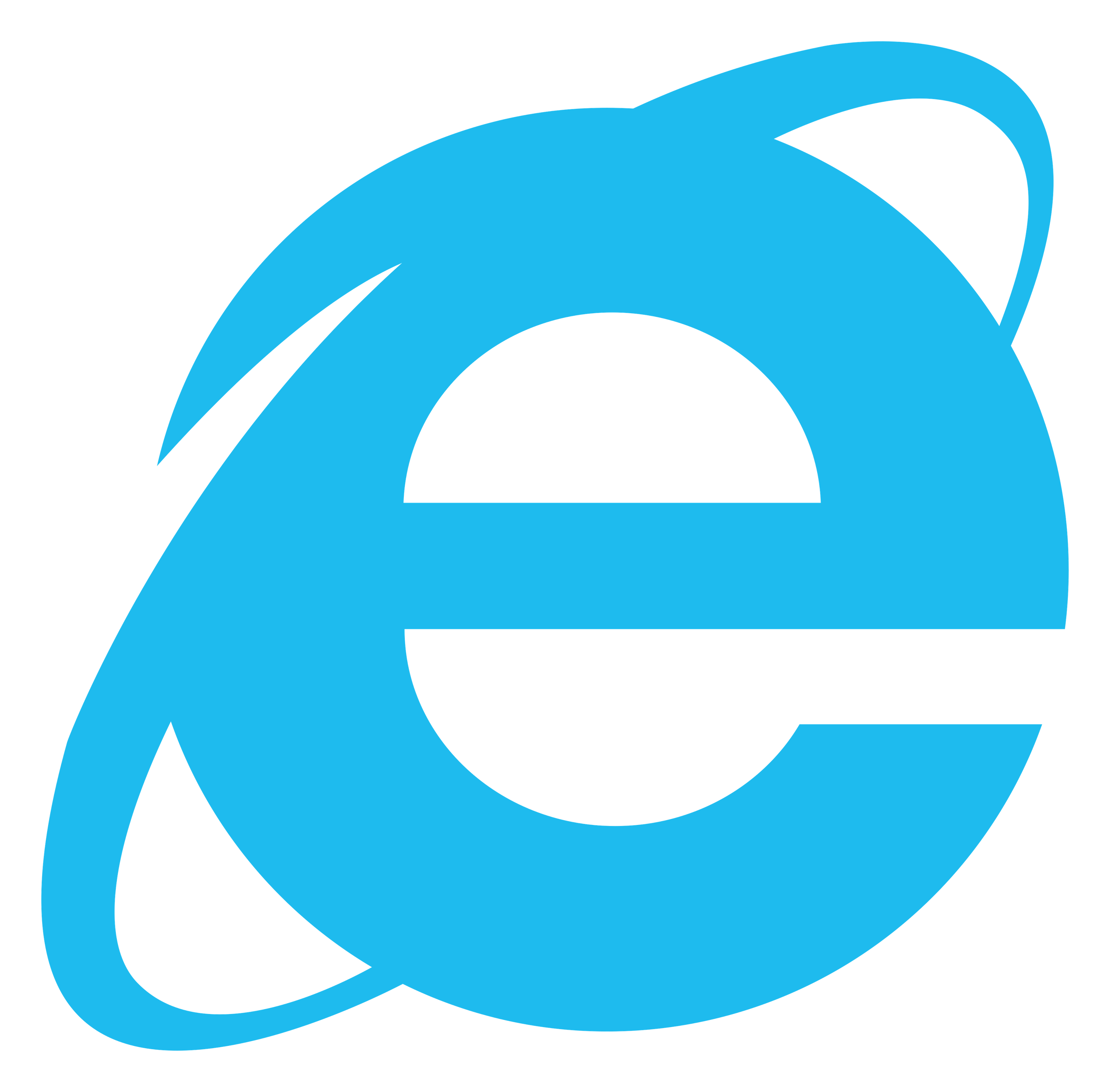 Internet Explorer logo on a transparent background
