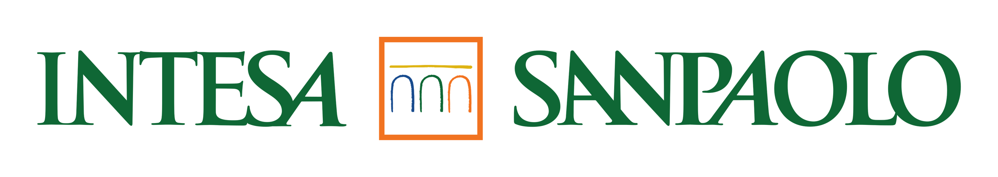 Intesa Sanpaolo logo on a transparent background